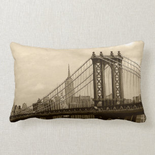 Manhattan Bridge Lumbar Pillow