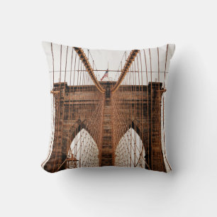 MANHATTAN BRIDGE NEW YORK THROW PILLOW