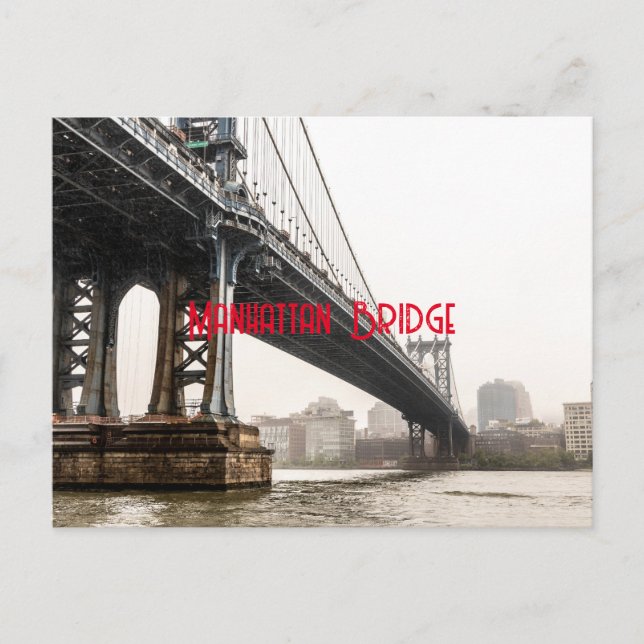 Manhattan Bridge Postcard (Front)