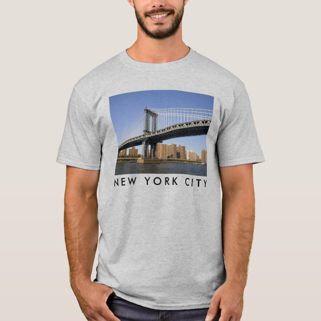 Manhattan Bridge the East River | New York City T-Shirt (Front)