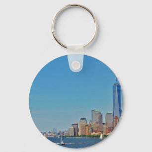 Manhattan Brooklyn New York NYC Keychain
