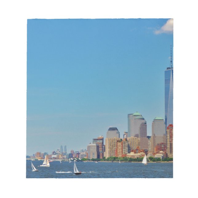 Manhattan Brooklyn New York NYC Notepad (Front)