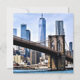 Manhattan, cityscape photograph with skyscrapers