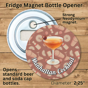 Manhattan Cocktail Bottle Opener