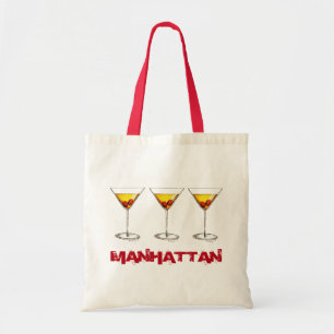 Manhattan Cocktail Glass New York City NYC Tote Bag