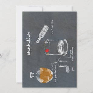 Manhattan Cocktail Invitation