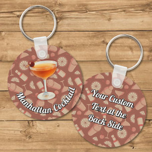 Manhattan Cocktail Keychain