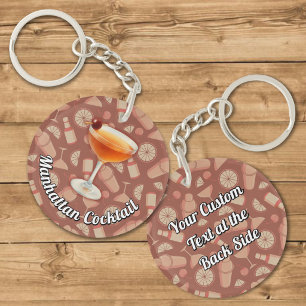 Manhattan Cocktail Keychain