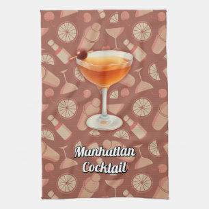 Manhattan Cocktail Kitchen Towel