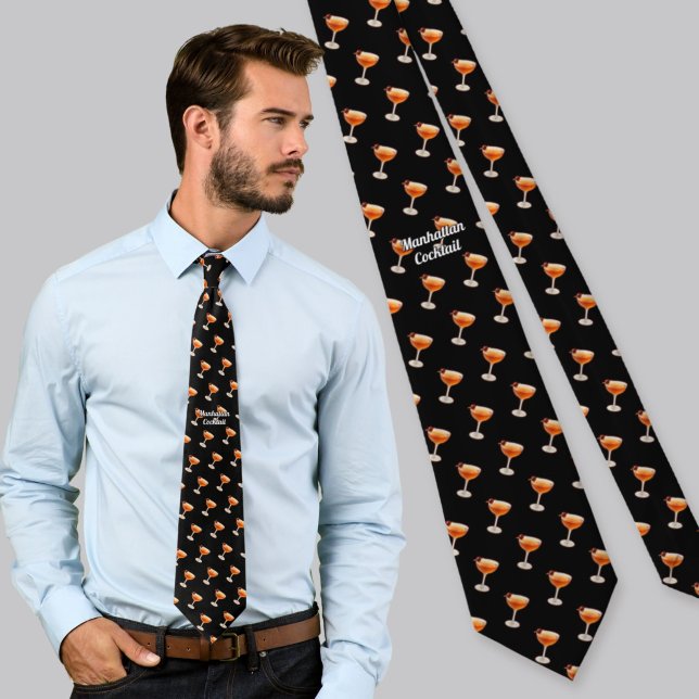 Manhattan Cocktail Pattern Tie (Creator Uploaded)