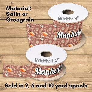 Manhattan Cocktail Satin Ribbon