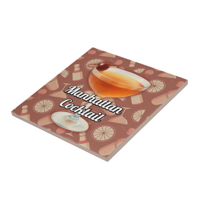 Manhattan Cocktail Tile (Side)