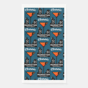 Manhattan Cocktail Wall Art Napkin