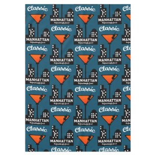 Manhattan Cocktail Wall Art Tablecloth