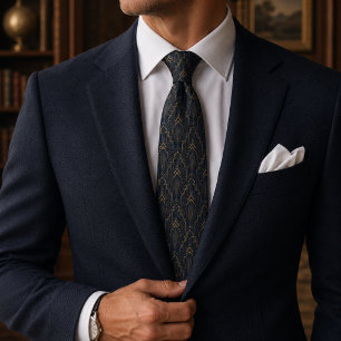 Manhattan Deco Jacquard Luxury Tie