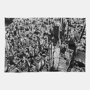 Manhattan designed kitchen towel