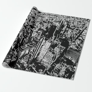 Manhattan designed wrapping paper