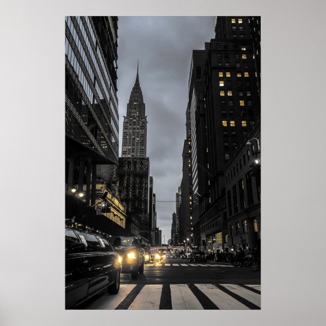 Manhattan Evening Poster (Front)