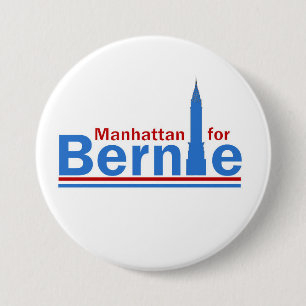 Manhattan for Bernie 3 Inch Round Button