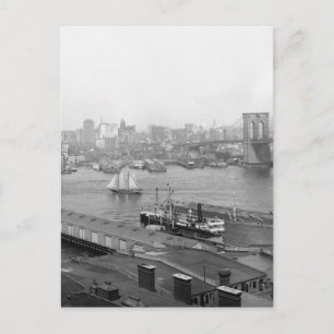 Manhattan from Brooklyn, 1905 Postcard
