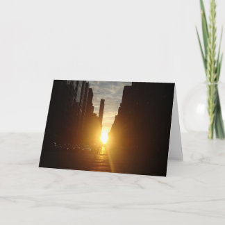 Manhattan henge Greeting Card