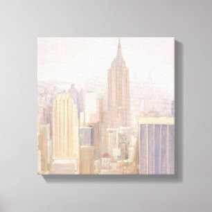 Manhattan in the Mist   New York City Canvas Print