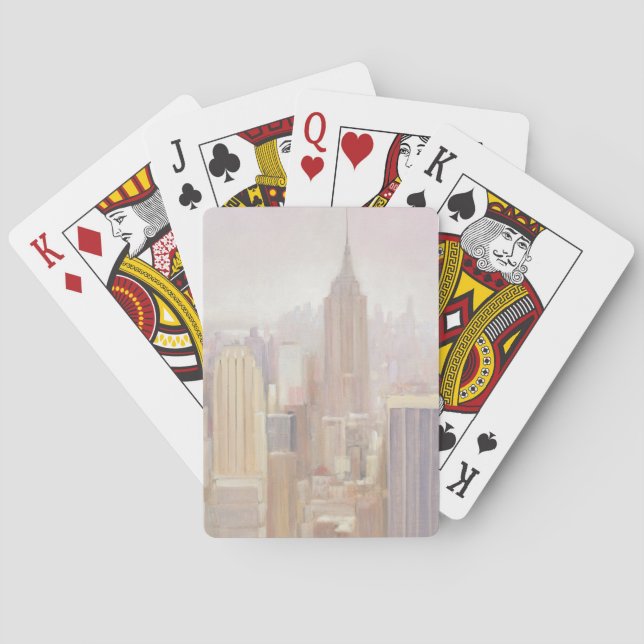 Manhattan in the Mist | New York City Playing Cards (Back)
