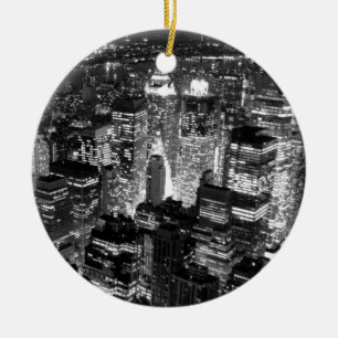 Manhattan New York City Ceramic Ornament