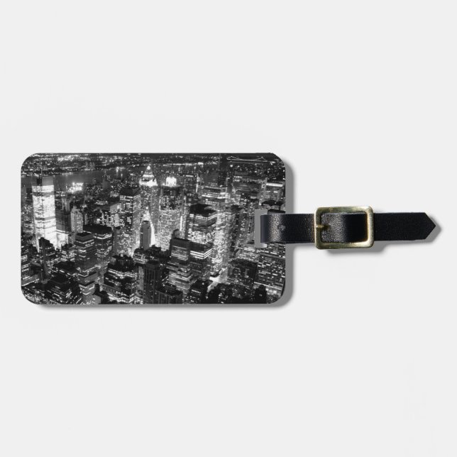 Manhattan New York City Luggage Tag (Front Horizontal)
