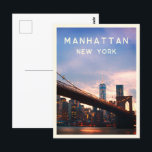 Manhattan - New York City Postcard<br><div class="desc">Manhattan - New York City Postcard</div>