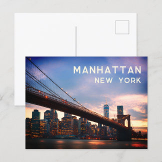 Manhattan - New York City Postcard