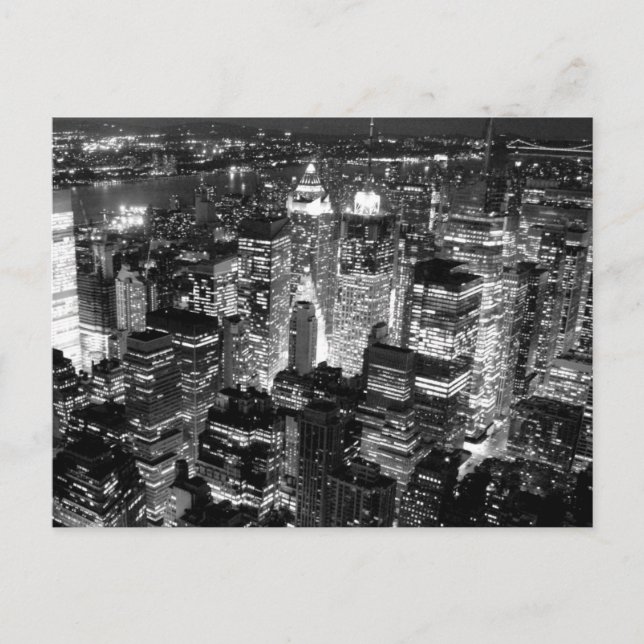 Manhattan New York City Postcard (Front)