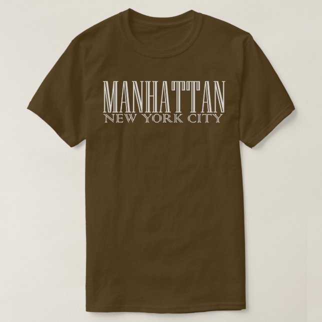 MANHATTAN NEW YORK CITY TShirt (Design Front)