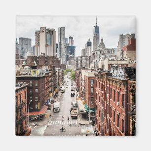 Manhattan, New York cityscape photograph, Magnet