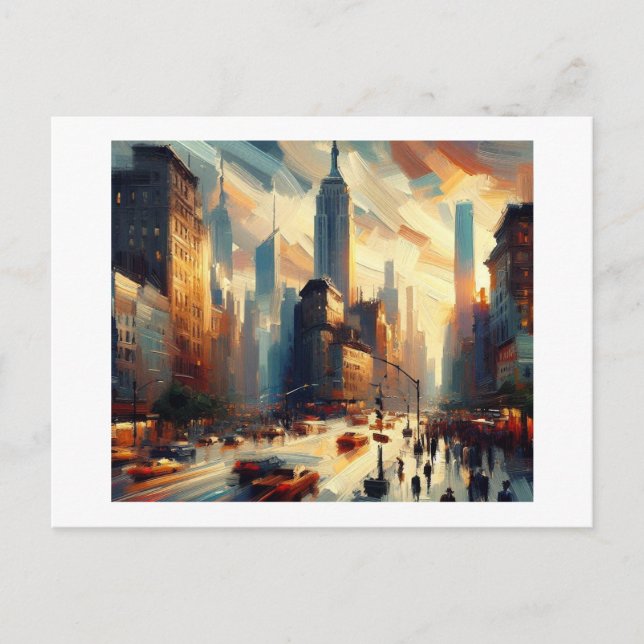 Manhattan New York,  Postcard (Front)