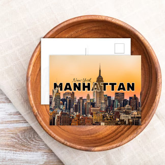 Manhattan New York Skyline Travel Carte postale