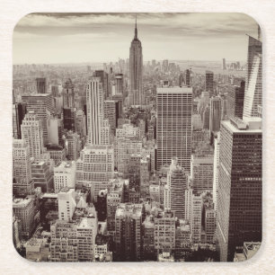 Manhattan, New York Square Paper Coaster