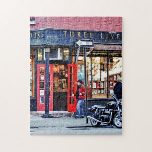 Manhattan NY - Greenwich Village Bookstore Jigsaw Puzzle