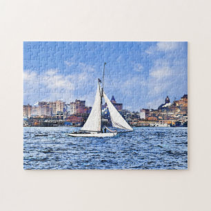 Manhattan NY - New York City Skyline Jigsaw Puzzle