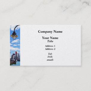 Manhattan NY - Skyline From Liberty State Park Business Card
