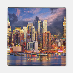 Manhattan, NY skyline Magnet
