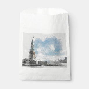 Manhattan Nyc Liberty Statue Favour Bag