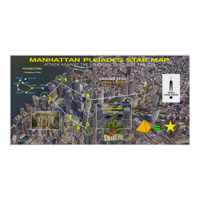 Manhattan Orion Star Map Poster (Front)