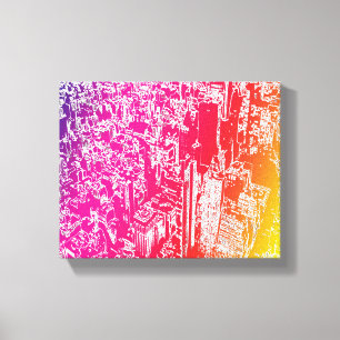 Manhattan rainbow canvas print
