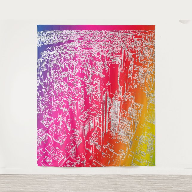 Manhattan rainbow tapestry (Front)