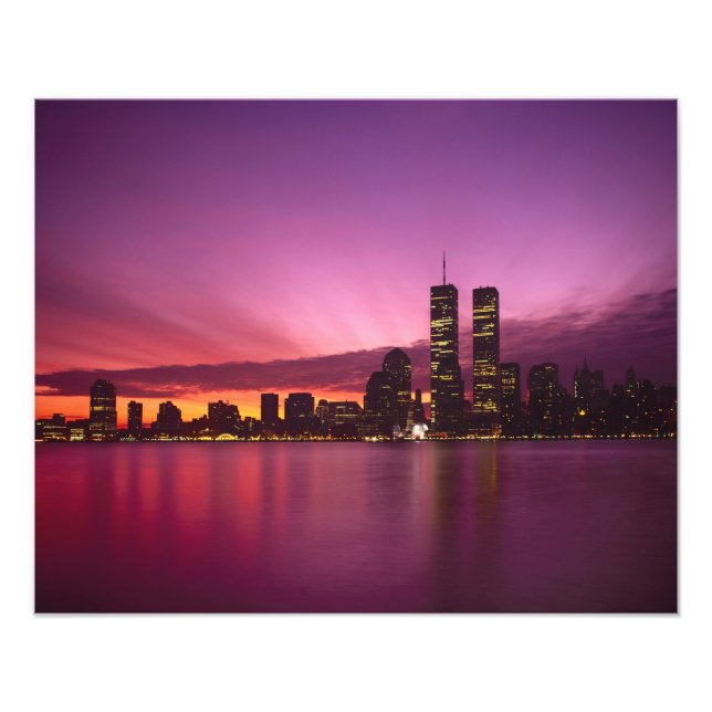 Manhattan Skyline and Hudson River, New York, 2 Photo Print (Front)