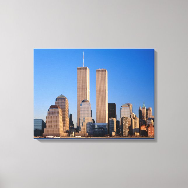 Manhattan Skyline and Hudson River, New York, Canvas Print (Front)