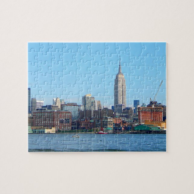 Manhattan Skyline as Seen From Hoboken, NJ Jigsaw Puzzle (Horizontal)