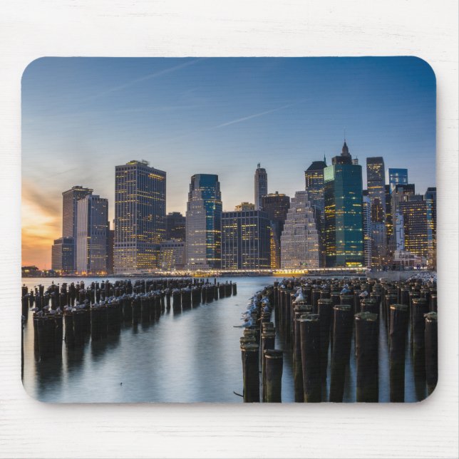 Manhattan Skyline Mouse Pad (Front)