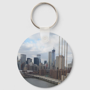 Manhattan skyline New York Keychain